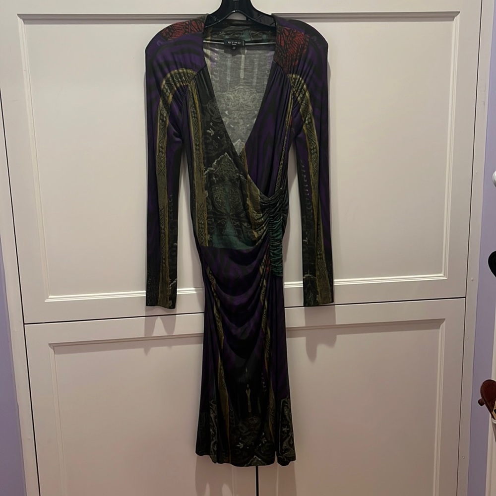 Etro faux wrap dress size 38